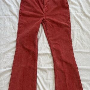 Old Navy Women's Red Flare Corduroy Jeans
